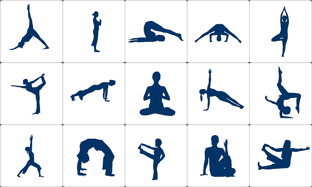 Yoga positions. Image courtesy Pixabay