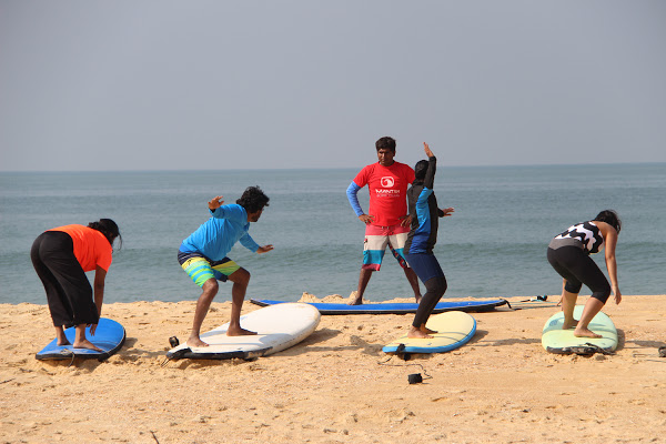 The Mantra Surf Club in Mulki hosts up to a thousand surfers every year. courtesy ravi shankar paranjpe / mantra surf club. Mulki surfing