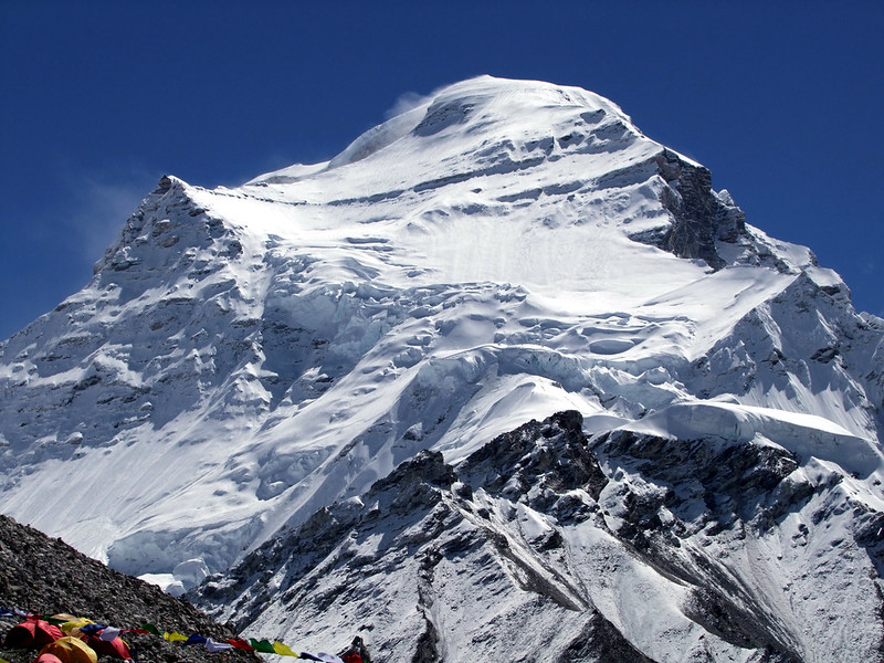 Another view of Cho Oyu from base camp
Cho Oyu Base Camp