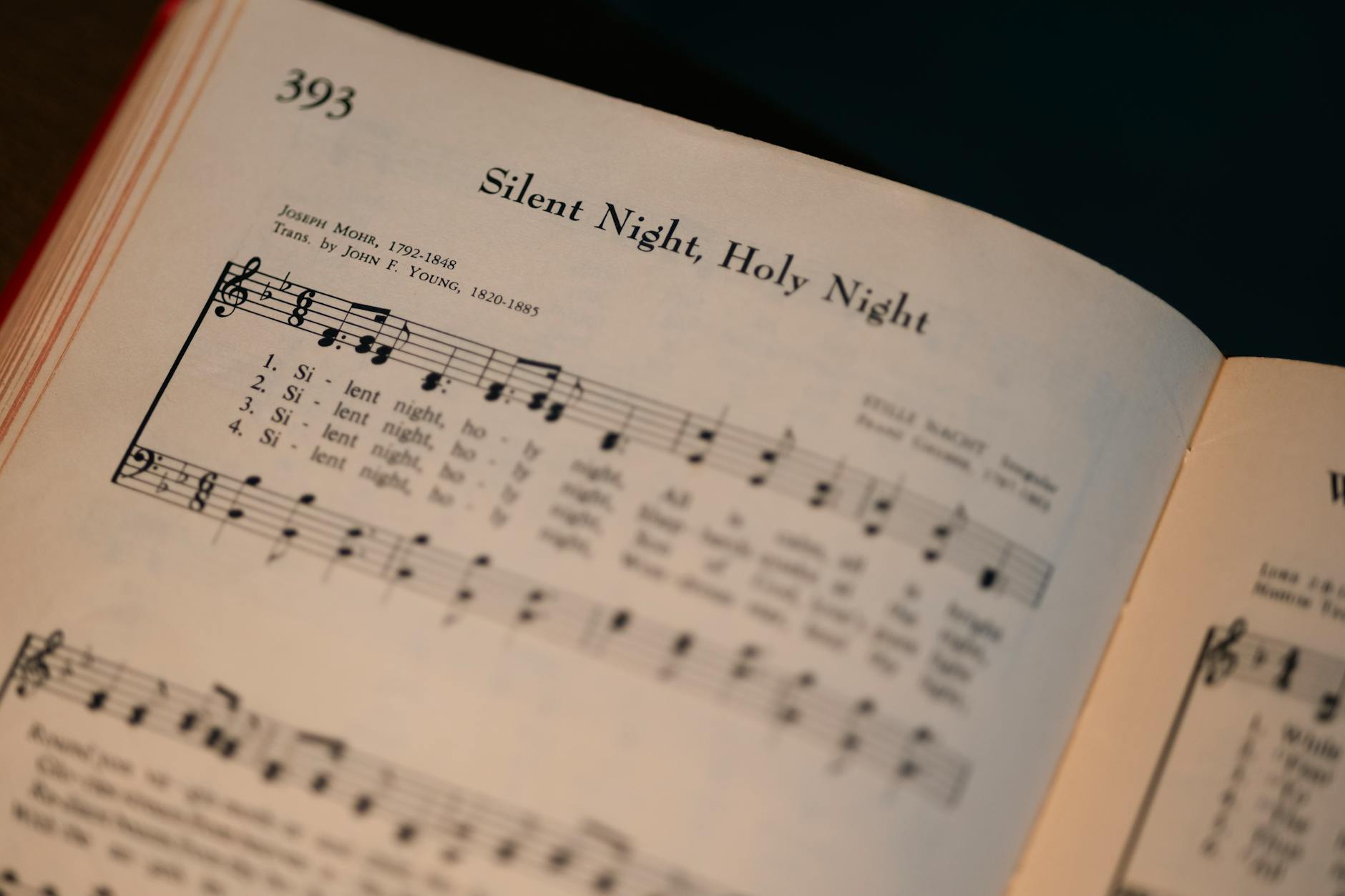 sheet music of silent night christmas carol. Christmas and New Year's
