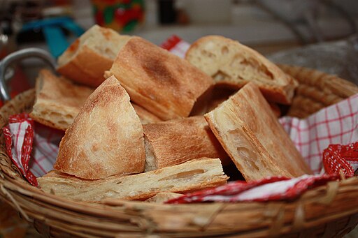 traditional Armenian lavash bread on a wooden surface