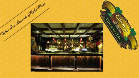 At the Pre-Launch of Cafe Mojo