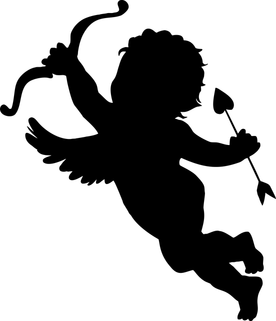 Cupid angel arrow bow Valentine Day